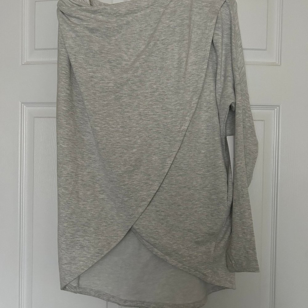 Athleta Hooded Tunic Style Drapey Sweater Size XS Petite With Tags